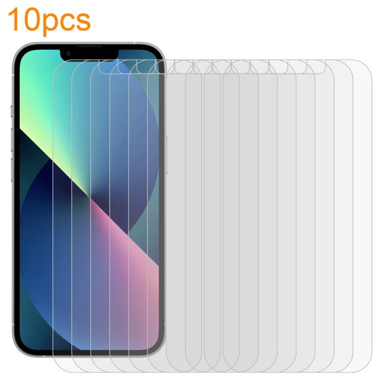 10pcs xDfind 0.26mm 9H 2.5D Middle Aluminum Tempered Glass Film, For iPhone 17e / 16e / 13 / 13 Pro, For iPhone 16 Pro Max, For iPhone 16 Pro, For iPhone 16 Plus, For iPhone 16, For iPhone 15 Plus / 15 Pro Max, For iPhone 15 / 15 Pro, For iPhone 14 Plu...