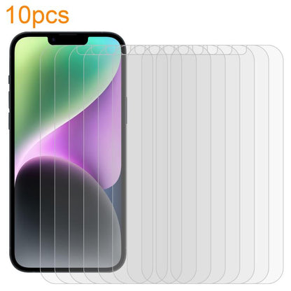 10pcs xDfind 0.26mm 9H 2.5D Middle Aluminum Tempered Glass Film, For iPhone 17e / 16e / 13 / 13 Pro, For iPhone 16 Pro Max, For iPhone 16 Pro, For iPhone 16 Plus, For iPhone 16, For iPhone 15 Plus / 15 Pro Max, For iPhone 15 / 15 Pro, For iPhone 14 Plu...