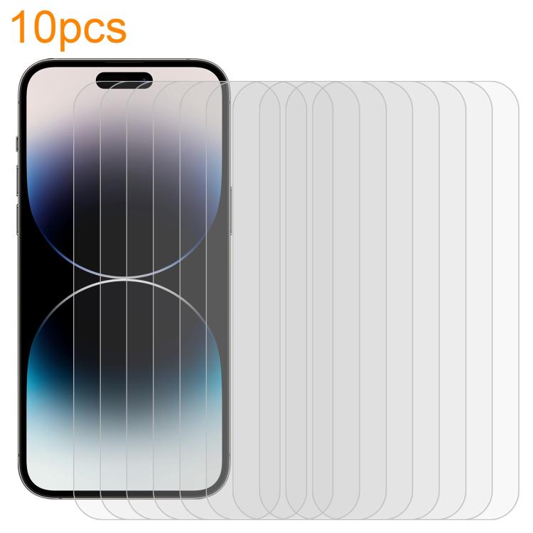 10pcs xDfind 0.26mm 9H 2.5D Middle Aluminum Tempered Glass Film, For iPhone 17e / 16e / 13 / 13 Pro, For iPhone 16 Pro Max, For iPhone 16 Pro, For iPhone 16 Plus, For iPhone 16, For iPhone 15 Plus / 15 Pro Max, For iPhone 15 / 15 Pro, For iPhone 14 Plu...