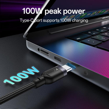 Yesido CA90 100W USB-C / Type-C to 8 Pin, Type-C 2 in 1 Charging Cable