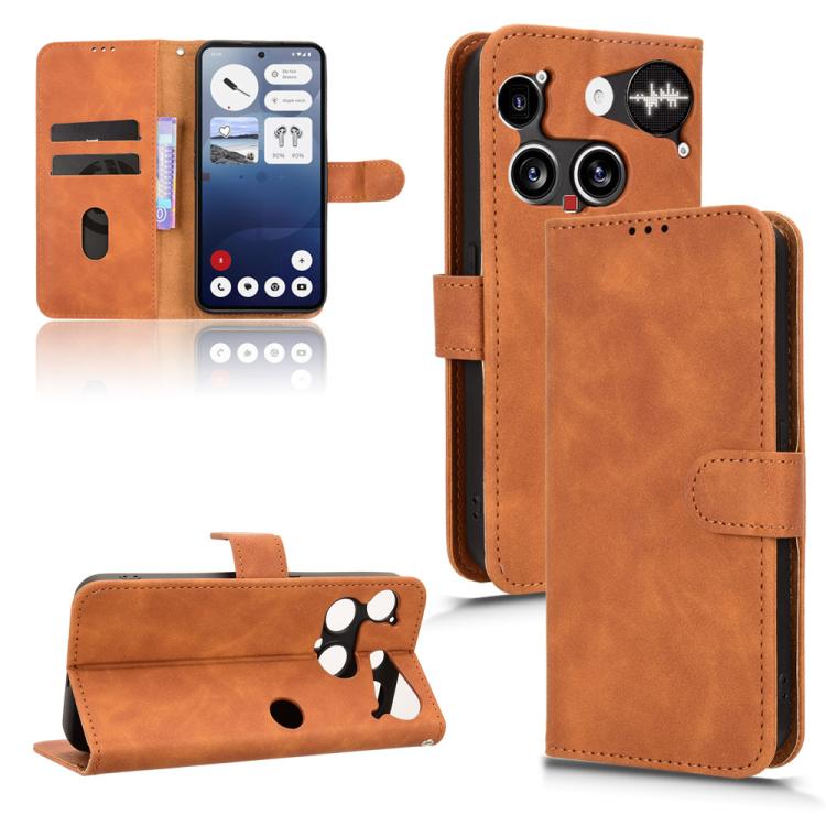 Skin Feel Magnetic Flip Leather Phone Case, For Nothing Phone 4a Pro, For Nothing Phone 4a, For Nothing Phone 3, For Nothing CMF Phone 2 Pro, For Nothing Phone 3a