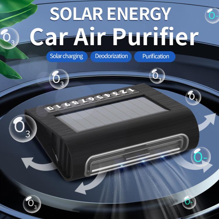 Solar Energy Car Air Purifier with Number Plate, Solar Energy Air Purifier