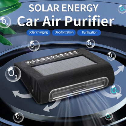 Solar Energy Car Air Purifier with Number Plate, Solar Energy Air Purifier