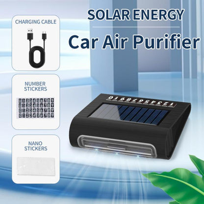 Solar Energy Car Air Purifier with Number Plate, Solar Energy Air Purifier