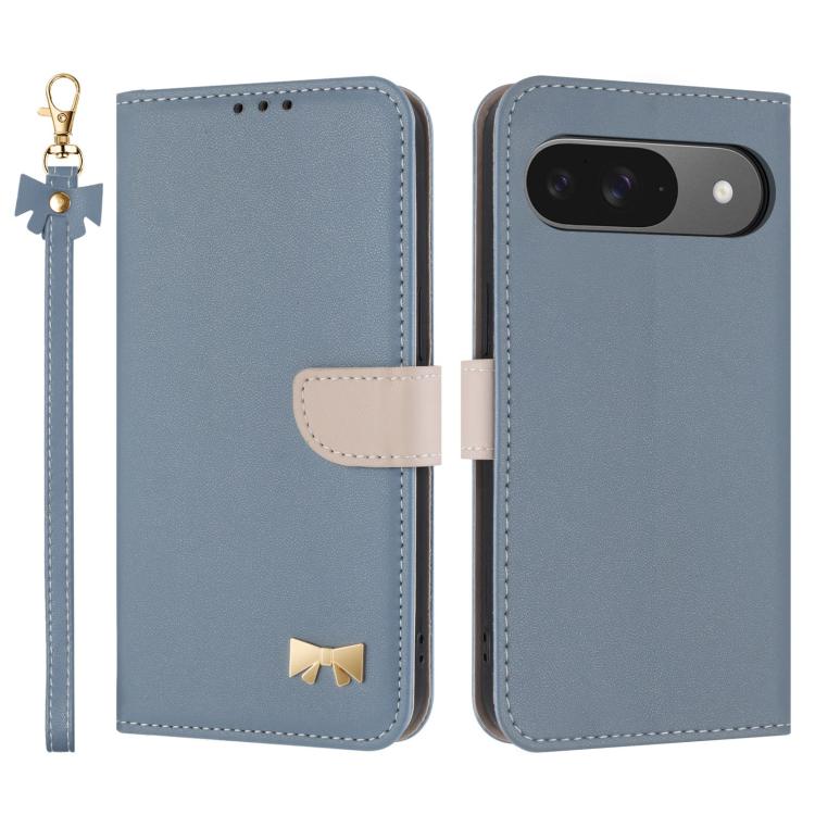 Metal Bow Leather Phone Case with Hand Strap, For Google Pixel 11 Pro XL, For Google Pixel 11 / 11 Pro, For Google Pixel 10a, For Google Pixel 10 Pro XL / 9 Pro XL, For Google Pixel 10 Pro / 9 Pro, For Google Pixel 9a, For Google Pixel 8a              ...