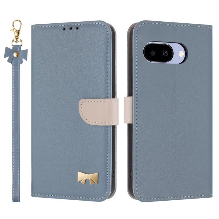 Metal Bow Leather Phone Case with Hand Strap, For Google Pixel 11 Pro XL, For Google Pixel 11 / 11 Pro, For Google Pixel 10a, For Google Pixel 10 Pro XL / 9 Pro XL, For Google Pixel 10 Pro / 9 Pro, For Google Pixel 9a, For Google Pixel 8a              ...