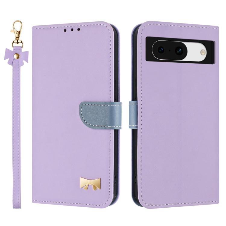 Metal Bow Leather Phone Case with Hand Strap, For Google Pixel 11 Pro XL, For Google Pixel 11 / 11 Pro, For Google Pixel 10a, For Google Pixel 10 Pro XL / 9 Pro XL, For Google Pixel 10 Pro / 9 Pro, For Google Pixel 9a, For Google Pixel 8a              ...