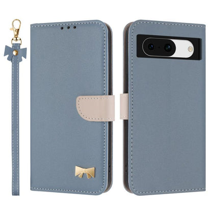 Metal Bow Leather Phone Case with Hand Strap, For Google Pixel 11 Pro XL, For Google Pixel 11 / 11 Pro, For Google Pixel 10a, For Google Pixel 10 Pro XL / 9 Pro XL, For Google Pixel 10 Pro / 9 Pro, For Google Pixel 9a, For Google Pixel 8a              ...