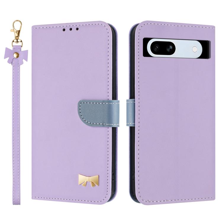 Metal Bow Leather Phone Case with Hand Strap, For Google Pixel 11 Pro XL, For Google Pixel 11 / 11 Pro, For Google Pixel 10a, For Google Pixel 10 Pro XL / 9 Pro XL, For Google Pixel 10 Pro / 9 Pro, For Google Pixel 9a, For Google Pixel 8a              ...