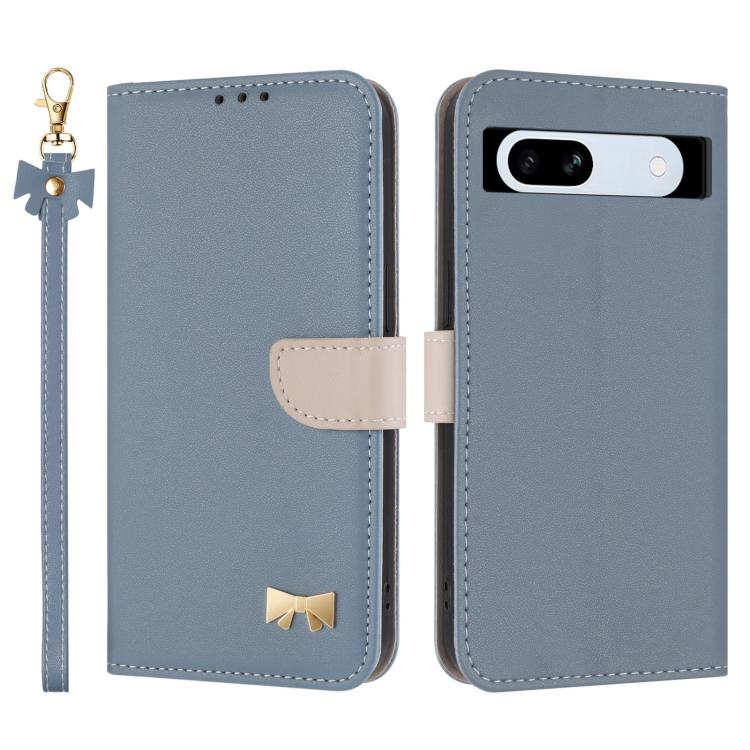 Metal Bow Leather Phone Case with Hand Strap, For Google Pixel 11 Pro XL, For Google Pixel 11 / 11 Pro, For Google Pixel 10a, For Google Pixel 10 Pro XL / 9 Pro XL, For Google Pixel 10 Pro / 9 Pro, For Google Pixel 9a, For Google Pixel 8a              ...