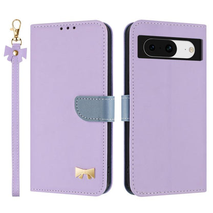 Metal Bow Leather Phone Case with Hand Strap, For Google Pixel 11 Pro XL, For Google Pixel 11 / 11 Pro, For Google Pixel 10a, For Google Pixel 10 Pro XL / 9 Pro XL, For Google Pixel 10 Pro / 9 Pro, For Google Pixel 9a, For Google Pixel 8a              ...