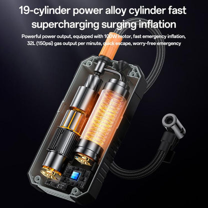 Yesido VC12 7800mAh Multi-function Car Air Pump Car Tires Cordless Tire Inflator, VC12