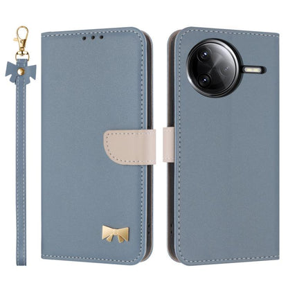 Metal Bow Leather Phone Case with Hand Strap, For Redmi 15a 5G Global, For Redmi Turbo 5 Max 5G / Poco X8 Pro Max 5G, For Redmi Turbo 5 5G / Poco X8 Pro 5G, For Redmi K90 Pro Max / Poco F8 Ultra, For Redmi Note 15 Pro 4G Global 163.2mm                 ...
