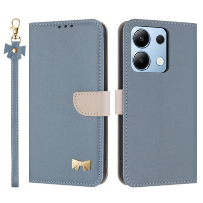 Metal Bow Leather Phone Case with Hand Strap, For Redmi Note 14 Pro 4G Global, For Redmi Note 14 4G 163.25mm, For Redmi 14C 4G / Poco C75, For Redmi Note 14 5G, For Redmi Note 13 4G Global, For Redmi K70 Pro / Poco F6 Pro 5G                            ...