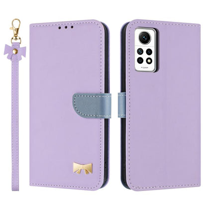 Metal Bow Leather Phone Case with Hand Strap, For Redmi Note 14 Pro 4G Global, For Redmi Note 14 4G 163.25mm, For Redmi 14C 4G / Poco C75, For Redmi Note 14 5G, For Redmi Note 13 4G Global, For Redmi K70 Pro / Poco F6 Pro 5G                            ...