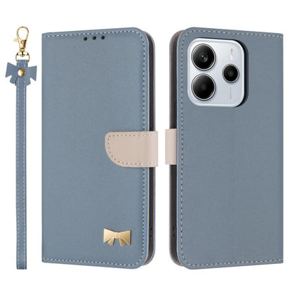 Metal Bow Leather Phone Case with Hand Strap, For Redmi 15a 5G Global, For Redmi Turbo 5 Max 5G / Poco X8 Pro Max 5G, For Redmi Turbo 5 5G / Poco X8 Pro 5G, For Redmi K90 Pro Max / Poco F8 Ultra, For Redmi Note 15 Pro 4G Global 163.2mm                 ...