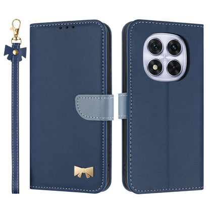 Metal Bow Leather Phone Case with Hand Strap, For Redmi Note 14 Pro 5G / 14 Pro+, For Redmi Turbo 4 Pro / Poco X7 Pro, For Redmi Note 14 Pro 4G Global, For Redmi Note 14 4G 163.25mm, For Redmi 14C 4G / Poco C75, For Redmi Note 14 5G                    ...