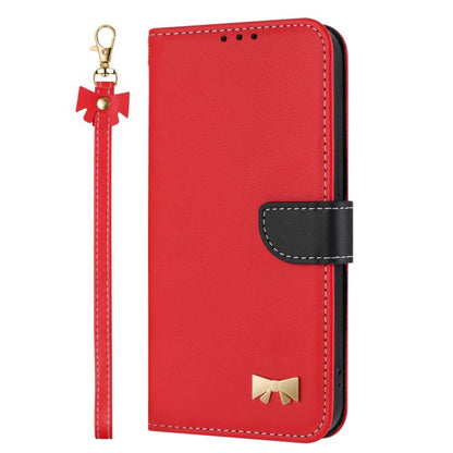 Metal Bow Leather Phone Case with Hand Strap, For Redmi Note 14 Pro 5G / 14 Pro+, For Redmi Turbo 4 Pro / Poco X7 Pro, For Redmi Note 14 Pro 4G Global, For Redmi Note 14 4G 163.25mm, For Redmi 14C 4G / Poco C75, For Redmi Note 14 5G                    ...