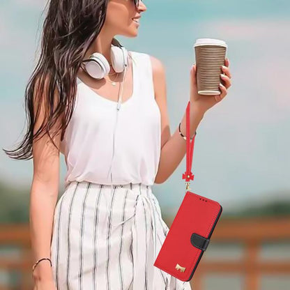 Metal Bow Leather Phone Case with Hand Strap, For Redmi Note 14 Pro 5G / 14 Pro+, For Redmi Turbo 4 Pro / Poco X7 Pro, For Redmi Note 14 Pro 4G Global, For Redmi Note 14 4G 163.25mm, For Redmi 14C 4G / Poco C75, For Redmi Note 14 5G                    ...