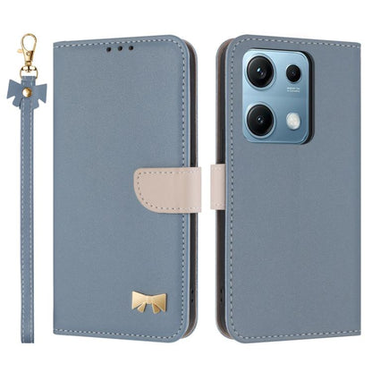 Metal Bow Leather Phone Case with Hand Strap, For Redmi 15a 5G Global, For Redmi Turbo 5 Max 5G / Poco X8 Pro Max 5G, For Redmi Turbo 5 5G / Poco X8 Pro 5G, For Redmi K90 Pro Max / Poco F8 Ultra, For Redmi Note 15 Pro 4G Global 163.2mm                 ...