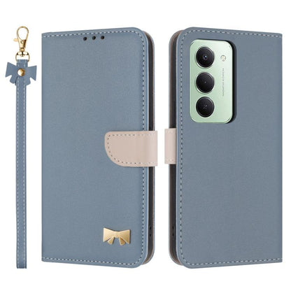 Metal Bow Leather Phone Case with Hand Strap, For Redmi 15a 5G Global, For Redmi Turbo 5 Max 5G / Poco X8 Pro Max 5G, For Redmi Turbo 5 5G / Poco X8 Pro 5G, For Redmi K90 Pro Max / Poco F8 Ultra, For Redmi Note 15 Pro 4G Global 163.2mm                 ...