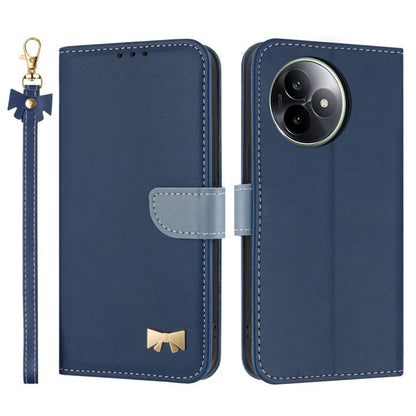 Metal Bow Leather Phone Case with Hand Strap, For Redmi 15a 5G Global, For Redmi Turbo 5 Max 5G / Poco X8 Pro Max 5G, For Redmi Turbo 5 5G / Poco X8 Pro 5G, For Redmi K90 Pro Max / Poco F8 Ultra, For Redmi Note 15 Pro 4G Global 163.2mm                 ...