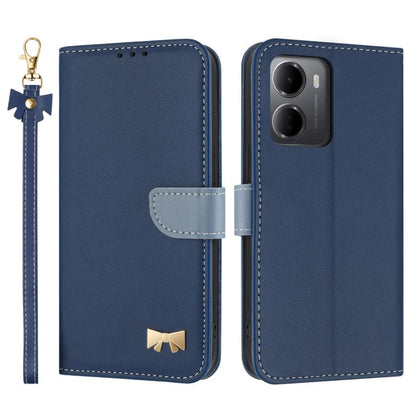 Metal Bow Leather Phone Case with Hand Strap, For Redmi Note 17 4G / 5G Global 171mm, For Redmi Note 17 Pro+ 5G Global 163mm, For Redmi 15a 5G Global, For Redmi Turbo 5 Max 5G / Poco X8 Pro Max 5G, For Redmi Turbo 5 5G / Poco X8 Pro 5G                 ...