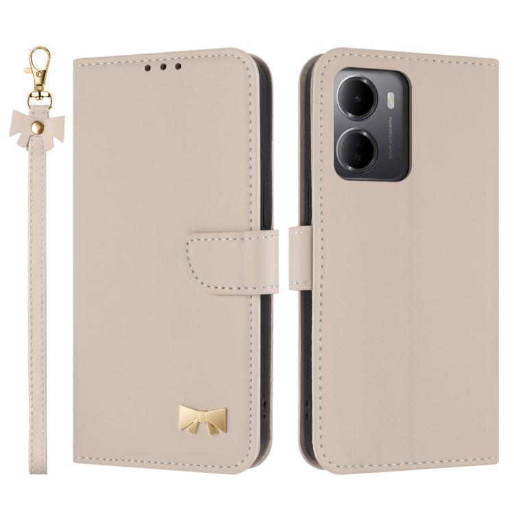 Metal Bow Leather Phone Case with Hand Strap, For Redmi Note 17 4G / 5G Global 171mm, For Redmi Note 17 Pro+ 5G Global 163mm, For Redmi 15a 5G Global, For Redmi Turbo 5 Max 5G / Poco X8 Pro Max 5G, For Redmi Turbo 5 5G / Poco X8 Pro 5G                 ...