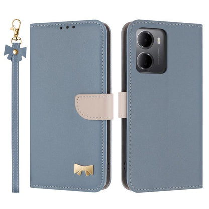 Metal Bow Leather Phone Case with Hand Strap, For Redmi Note 17 4G / 5G Global 171mm, For Redmi Note 17 Pro+ 5G Global 163mm, For Redmi 15a 5G Global, For Redmi Turbo 5 Max 5G / Poco X8 Pro Max 5G, For Redmi Turbo 5 5G / Poco X8 Pro 5G                 ...
