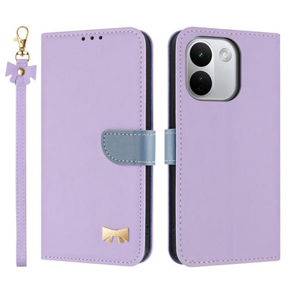 Metal Bow Leather Phone Case with Hand Strap, For Redmi Note 17 4G / 5G Global 171mm, For Redmi Note 17 Pro+ 5G Global 163mm, For Redmi 15a 5G Global, For Redmi Turbo 5 Max 5G / Poco X8 Pro Max 5G, For Redmi Turbo 5 5G / Poco X8 Pro 5G                 ...