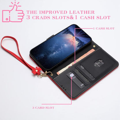 Metal Bow Leather Phone Case with Hand Strap, For Redmi Note 17 4G / 5G Global 171mm, For Redmi Note 17 Pro+ 5G Global 163mm, For Redmi 15a 5G Global, For Redmi Turbo 5 Max 5G / Poco X8 Pro Max 5G, For Redmi Turbo 5 5G / Poco X8 Pro 5G                 ...