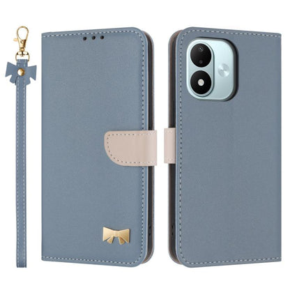 Metal Bow Leather Phone Case with Hand Strap, For Redmi Note 17 4G / 5G Global 171mm, For Redmi Note 17 Pro+ 5G Global 163mm, For Redmi 15a 5G Global, For Redmi Turbo 5 Max 5G / Poco X8 Pro Max 5G, For Redmi Turbo 5 5G / Poco X8 Pro 5G                 ...