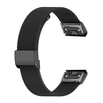 xDfind Milanese Metal Buckle Watch Band, For Garmin Fenix 8/7X/6X/5X 26mm, For Garmin Fenix 8/7/6/5 22mm, For Garmin Fenix 8/7S/6S/5S 20mm, For Garmin Forerunner 45/45S/Swim2 18mm, For Garmin Forerunner 220/735/735XT/230/235 20mm                       ...