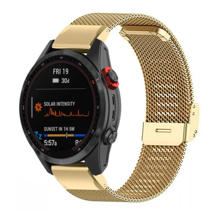 xDfind Milanese Metal Buckle Watch Band, For Garmin Fenix 8/7X/6X/5X 26mm, For Garmin Fenix 8/7/6/5 22mm, For Garmin Fenix 8/7S/6S/5S 20mm, For Garmin Forerunner 45/45S/Swim2 18mm, For Garmin Forerunner 220/735/735XT/230/235 20mm                       ...