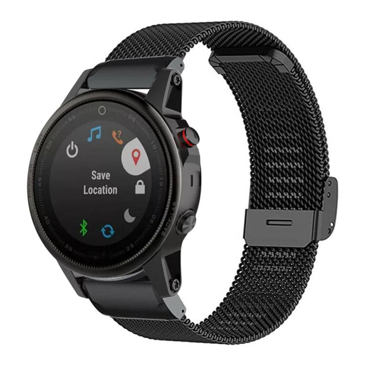 xDfind Milanese Metal Buckle Watch Band, For Garmin Fenix 8/7X/6X/5X 26mm, For Garmin Fenix 8/7/6/5 22mm, For Garmin Fenix 8/7S/6S/5S 20mm, For Garmin Forerunner 45/45S/Swim2 18mm, For Garmin Forerunner 220/735/735XT/230/235 20mm                       ...