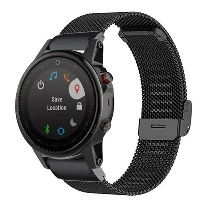 xDfind Milanese Metal Buckle Watch Band, For Garmin Fenix 8/7X/6X/5X 26mm, For Garmin Fenix 8/7/6/5 22mm, For Garmin Fenix 8/7S/6S/5S 20mm, For Garmin Forerunner 45/45S/Swim2 18mm, For Garmin Forerunner 220/735/735XT/230/235 20mm                       ...