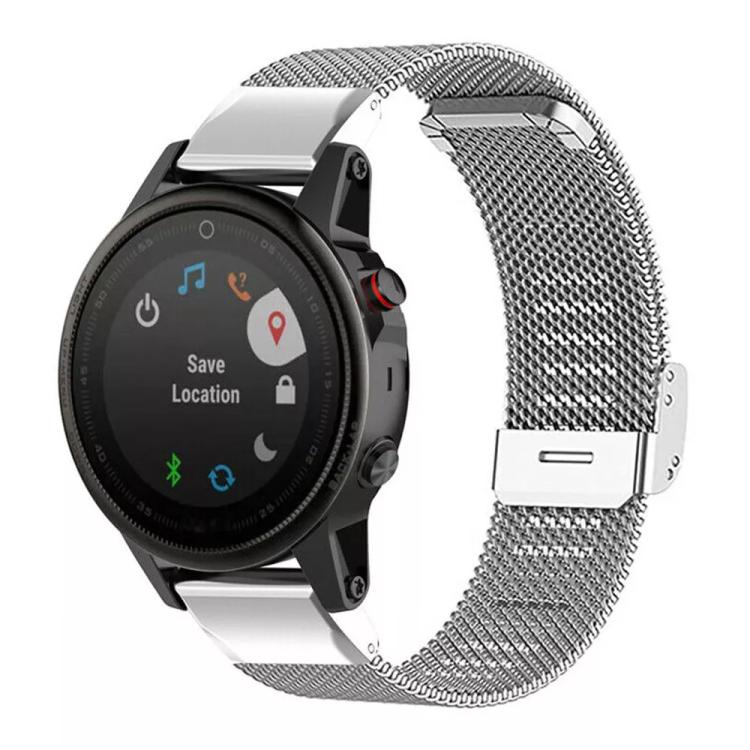 xDfind Milanese Metal Buckle Watch Band, For Garmin Fenix 8/7X/6X/5X 26mm, For Garmin Fenix 8/7/6/5 22mm, For Garmin Fenix 8/7S/6S/5S 20mm, For Garmin Forerunner 45/45S/Swim2 18mm, For Garmin Forerunner 220/735/735XT/230/235 20mm                       ...