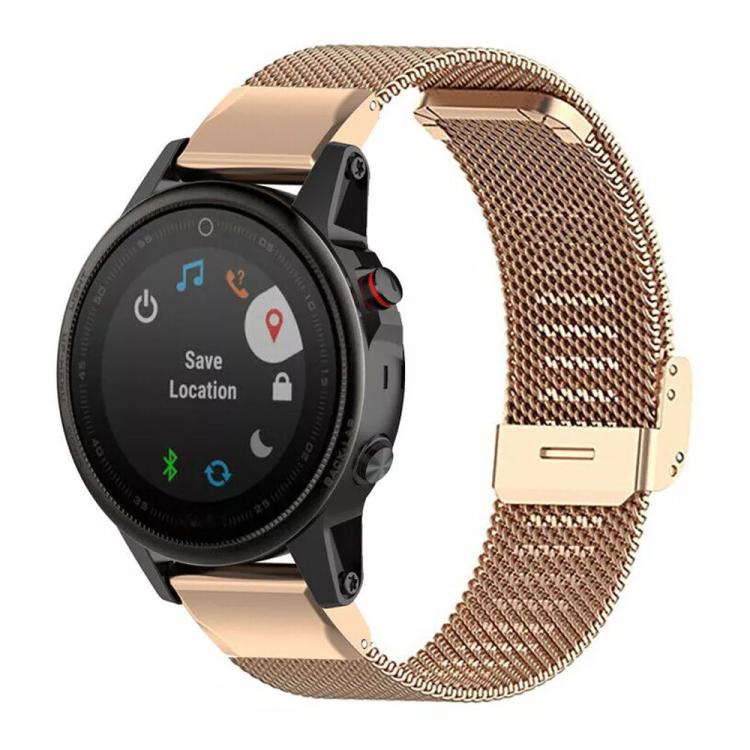 xDfind Milanese Metal Buckle Watch Band, For Garmin Fenix 8/7X/6X/5X 26mm, For Garmin Fenix 8/7/6/5 22mm, For Garmin Fenix 8/7S/6S/5S 20mm, For Garmin Forerunner 45/45S/Swim2 18mm, For Garmin Forerunner 220/735/735XT/230/235 20mm                       ...