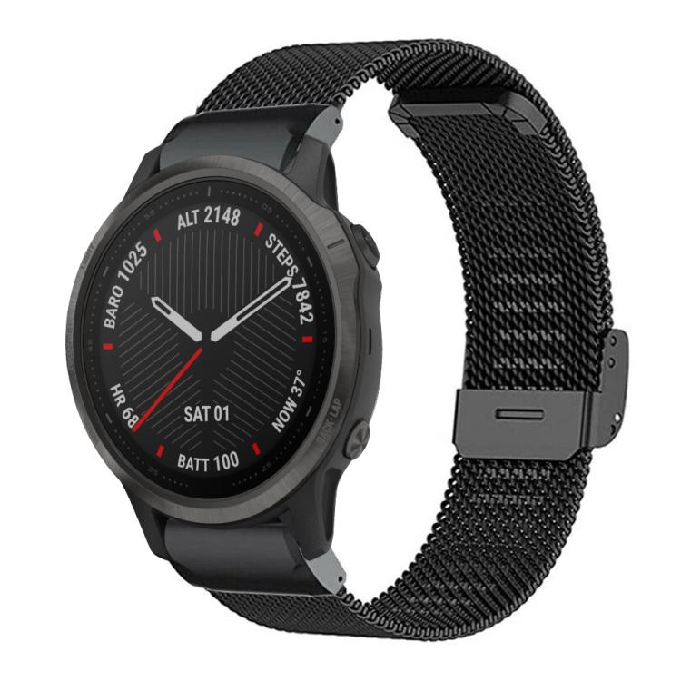 xDfind Milanese Metal Buckle Watch Band, For Garmin Fenix 8/7X/6X/5X 26mm, For Garmin Fenix 8/7/6/5 22mm, For Garmin Fenix 8/7S/6S/5S 20mm, For Garmin Forerunner 45/45S/Swim2 18mm, For Garmin Forerunner 220/735/735XT/230/235 20mm                       ...