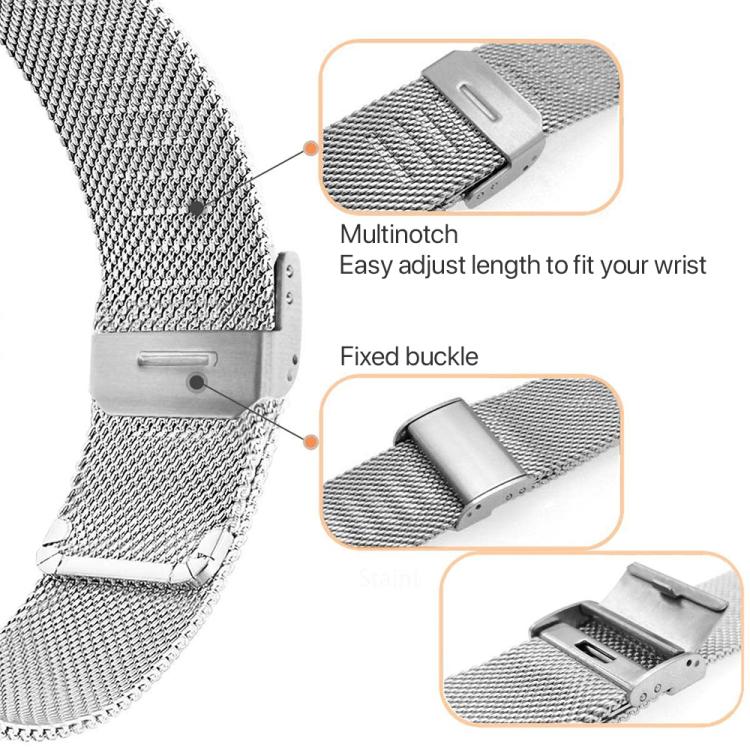xDfind Milanese Metal Buckle Watch Band, For Garmin Fenix 8/7X/6X/5X 26mm, For Garmin Fenix 8/7/6/5 22mm, For Garmin Fenix 8/7S/6S/5S 20mm, For Garmin Forerunner 45/45S/Swim2 18mm, For Garmin Forerunner 220/735/735XT/230/235 20mm                       ...
