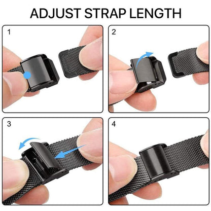 xDfind Milanese Metal Buckle Watch Band, For Garmin Fenix 8/7X/6X/5X 26mm, For Garmin Fenix 8/7/6/5 22mm, For Garmin Fenix 8/7S/6S/5S 20mm, For Garmin Forerunner 45/45S/Swim2 18mm, For Garmin Forerunner 220/735/735XT/230/235 20mm                       ...