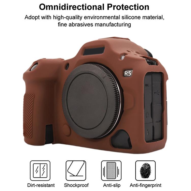 Glossy Soft Silicone Protective Case, For Canon EOS R5 Mark II / R5II