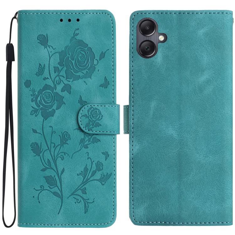 Rose Flower Embossing Pattern Leather Phone Case, For Samsung Galaxy A17, For Samsung Galaxy A07, For Samsung Galaxy A07 5G, For Samsung Galaxy A17 5G, For Samsung Galaxy A06, For Samsung Galaxy A56, For Samsung Galaxy A26, For Samsung Galaxy A36������...