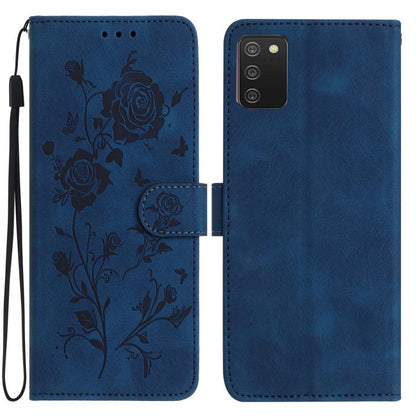 Rose Flower Embossing Pattern Leather Phone Case, For Samsung Galaxy A22, For Samsung Galaxy A22 5G, For Samsung Galaxy A32, For Samsung Galaxy A72, For Samsung Galaxy A52, For Samsung Galaxy A32 5G, For Samsung Galaxy A02S 164mm US��������������������...