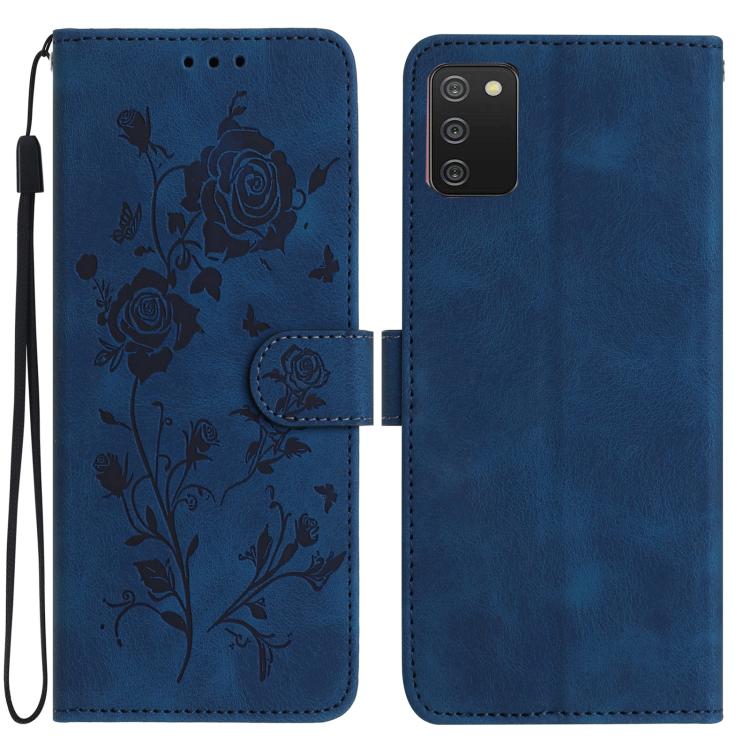 Rose Flower Embossing Pattern Leather Phone Case, For Samsung Galaxy A22, For Samsung Galaxy A22 5G, For Samsung Galaxy A32, For Samsung Galaxy A72, For Samsung Galaxy A52, For Samsung Galaxy A32 5G, For Samsung Galaxy A02S 164mm US��������������������...