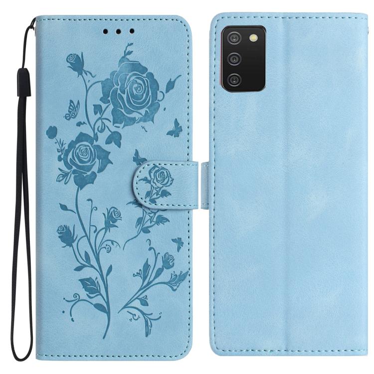 Rose Flower Embossing Pattern Leather Phone Case, For Samsung Galaxy A22, For Samsung Galaxy A22 5G, For Samsung Galaxy A32, For Samsung Galaxy A72, For Samsung Galaxy A52, For Samsung Galaxy A32 5G, For Samsung Galaxy A02S 164mm US��������������������...