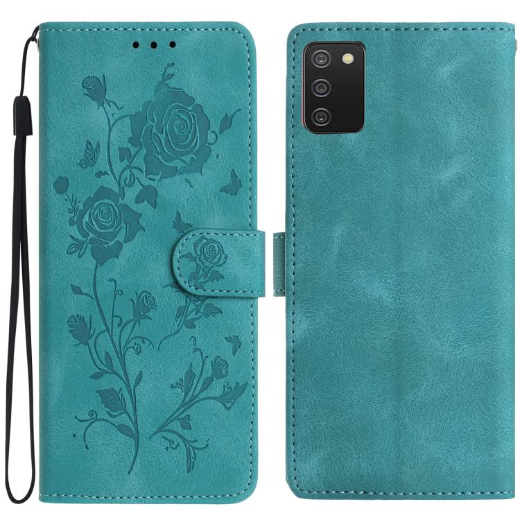 Rose Flower Embossing Pattern Leather Phone Case, For Samsung Galaxy A22, For Samsung Galaxy A22 5G, For Samsung Galaxy A32, For Samsung Galaxy A72, For Samsung Galaxy A52, For Samsung Galaxy A32 5G, For Samsung Galaxy A02S 164mm US��������������������...
