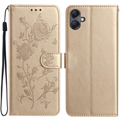 Rose Flower Embossing Pattern Leather Phone Case, For Samsung Galaxy A17, For Samsung Galaxy A07, For Samsung Galaxy A07 5G, For Samsung Galaxy A17 5G, For Samsung Galaxy A06, For Samsung Galaxy A56, For Samsung Galaxy A26, For Samsung Galaxy A36������...