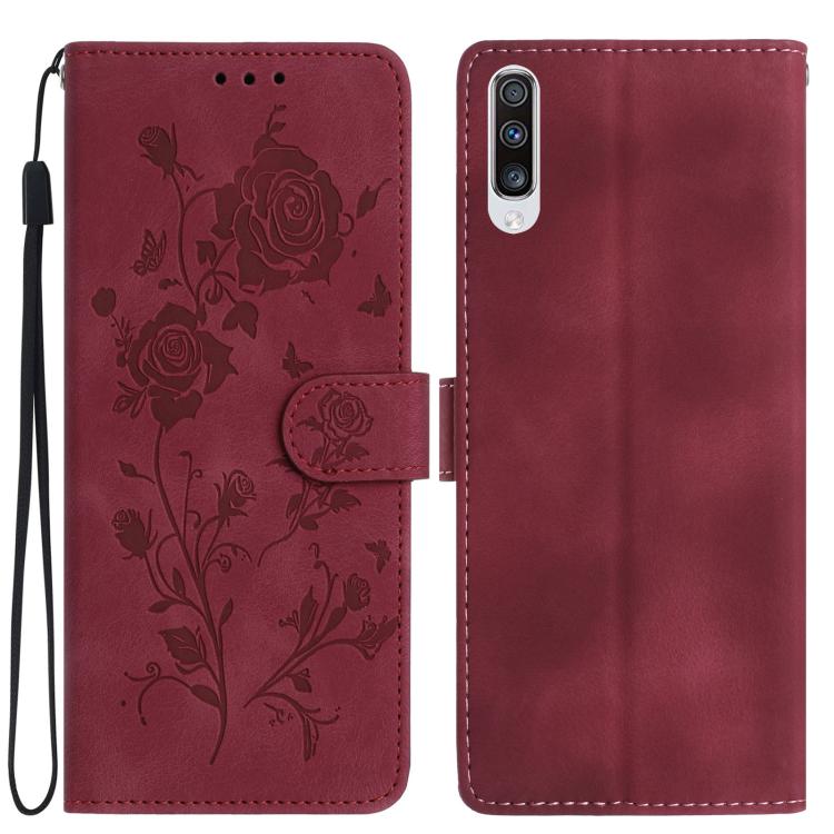 Rose Flower Embossing Pattern Leather Phone Case, For Samsung Galaxy A42 5G, For Samsung Galaxy A21S, For Samsung Galaxy A51, For Samsung Galaxy A20e, For Samsung Galaxy A40, For Samsung Galaxy A10 / M10, For Samsung Galaxy A20 / A30�������������������...