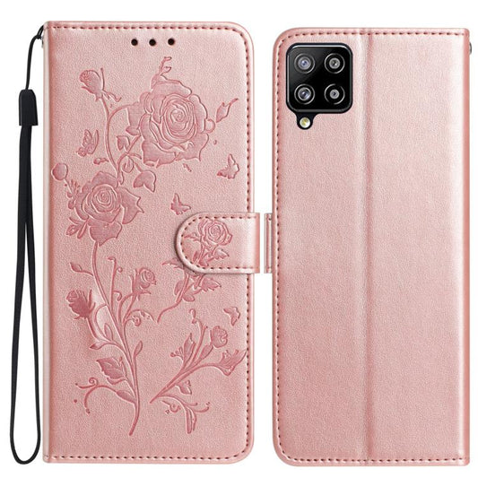 Rose Flower Embossing Pattern Leather Phone Case, For Samsung Galaxy A12, For Samsung Galaxy A42, For Samsung Galaxy A42 5G, For Samsung Galaxy A21S, For Samsung Galaxy A51, For Samsung Galaxy A20e, For Samsung Galaxy A40, For Samsung Galaxy A10 / M10 ...